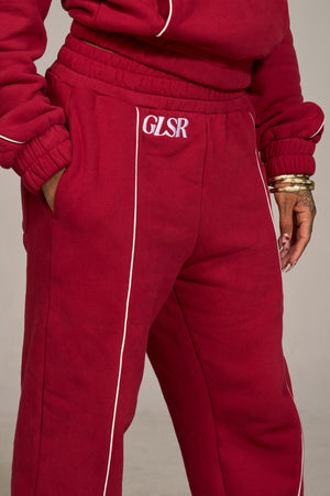 Girleisure Signature Red Fleece Bottoms