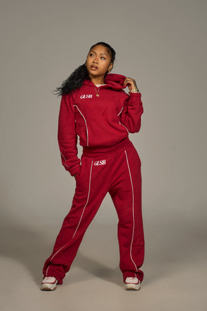 Girleisure Signature Red Fleece Bottoms