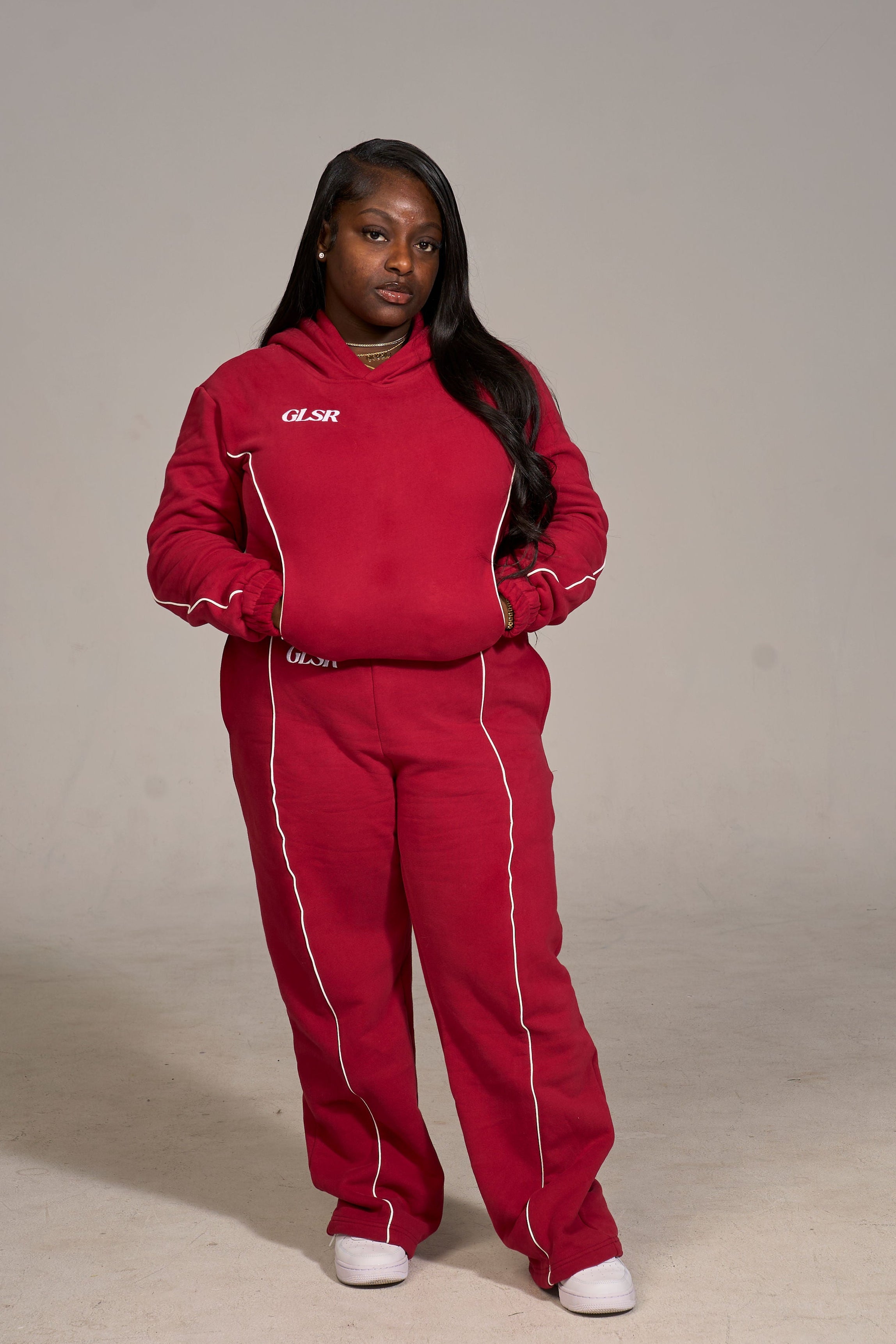 Girleisure Signature Red Fleece Bottoms