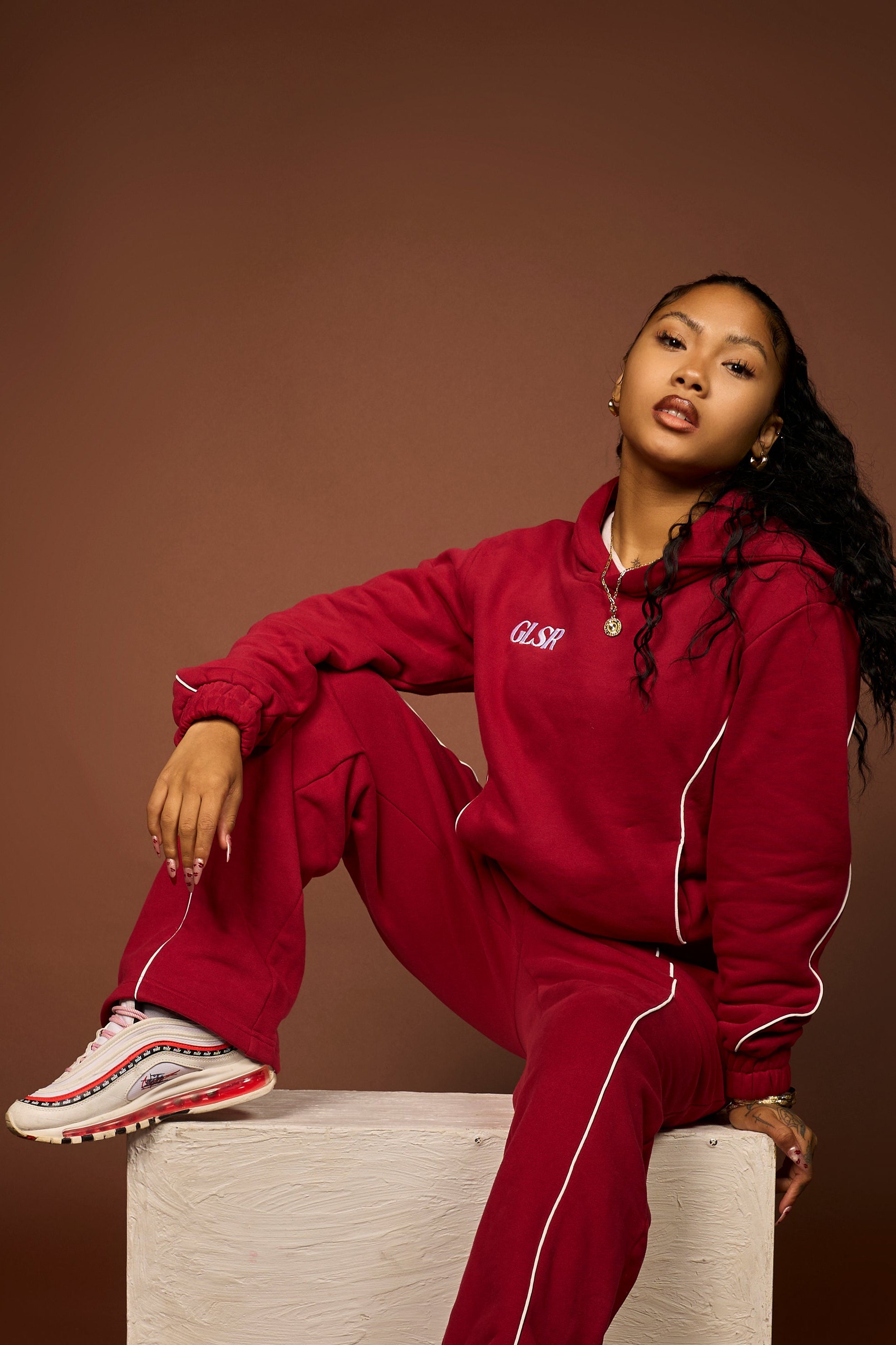Girleisure Signature Red Fleece Bottoms