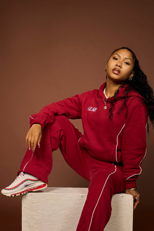 Girleisure Signature Red Fleece Bottoms
