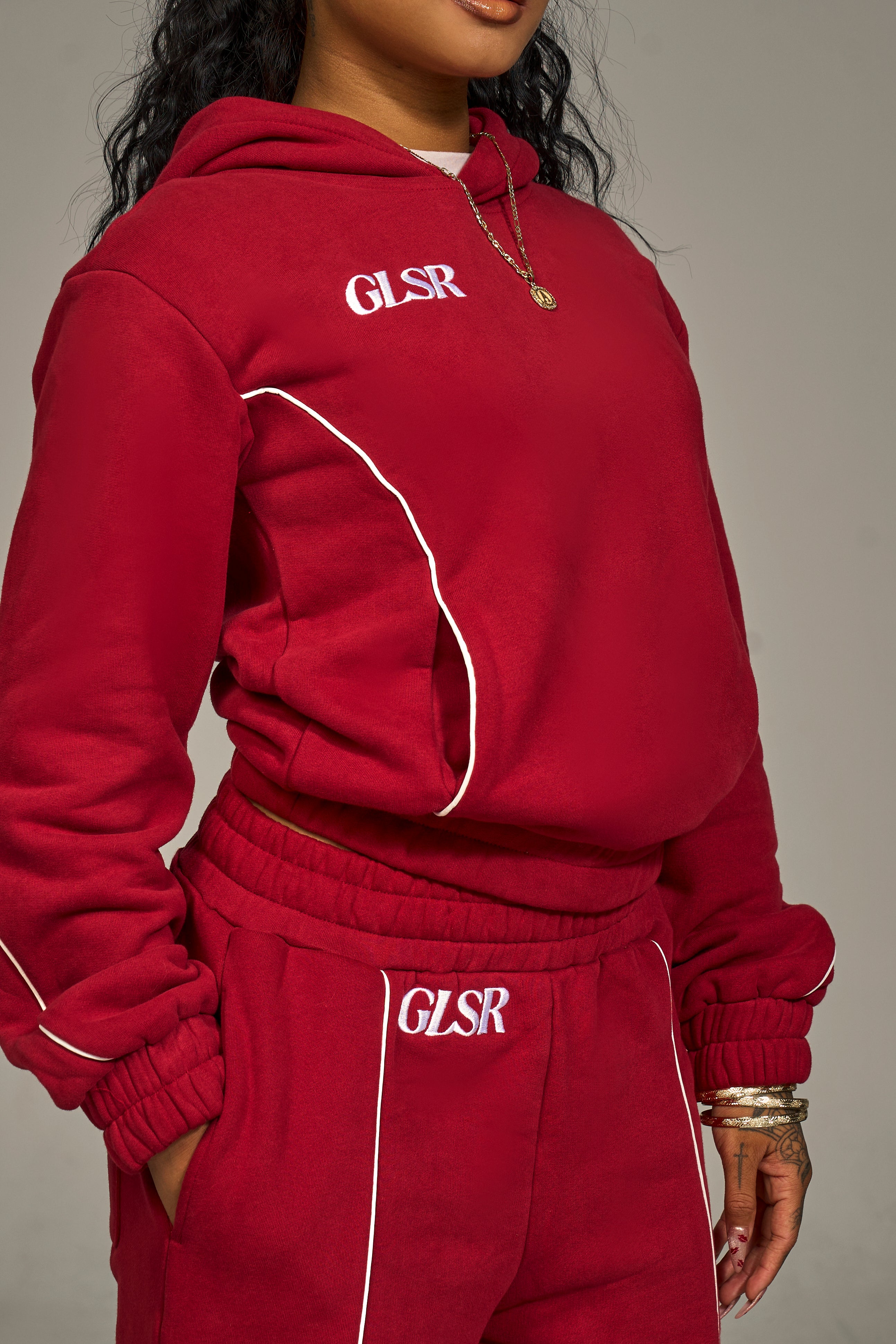 Girleisure Signature Red Fleece Hoodie