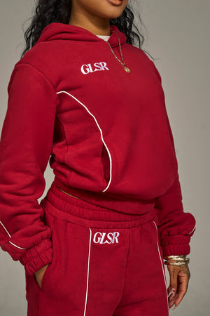 Girleisure Signature Red Fleece Hoodie