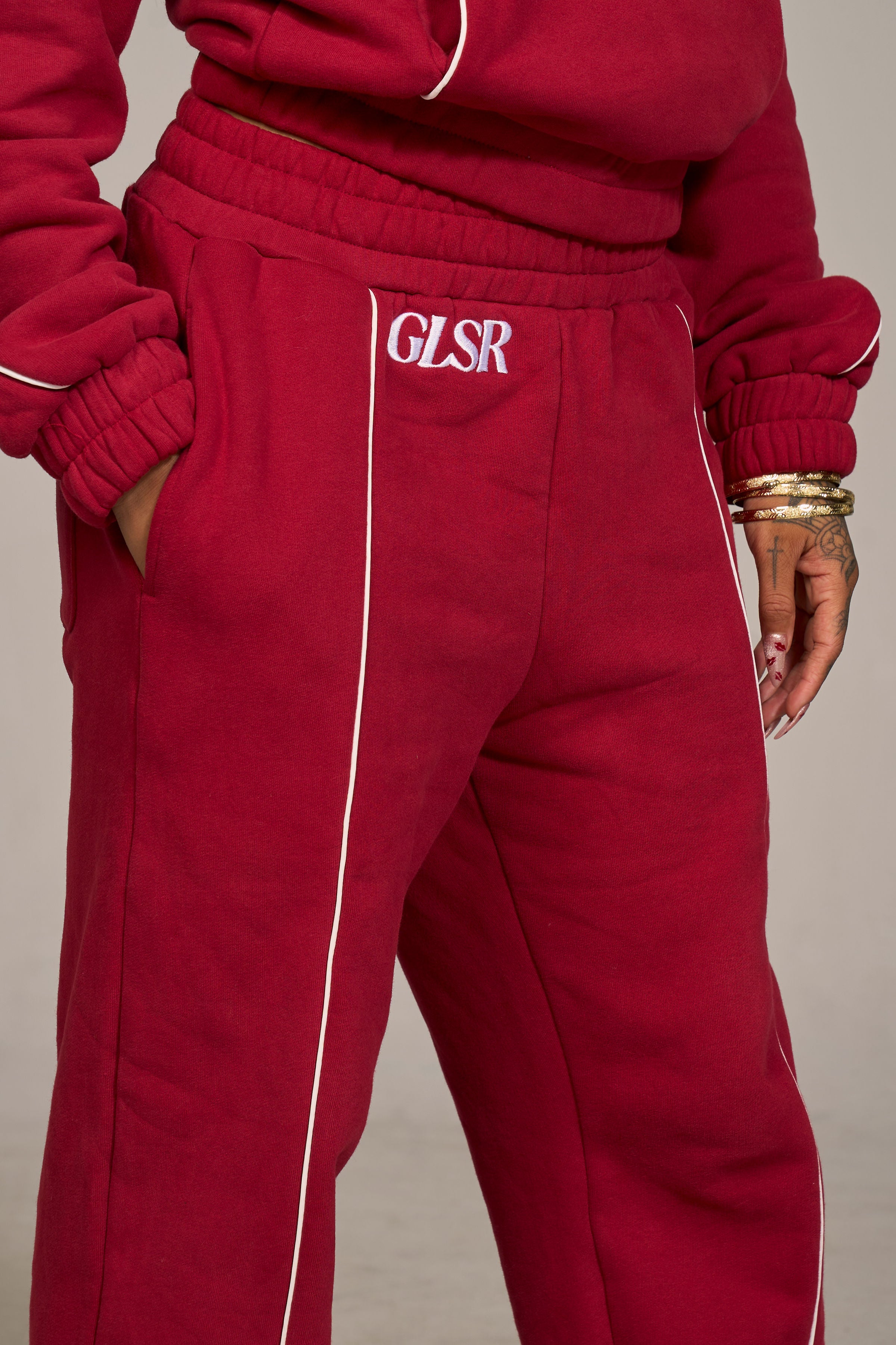 Girleisure Signature Red Fleece Bottoms