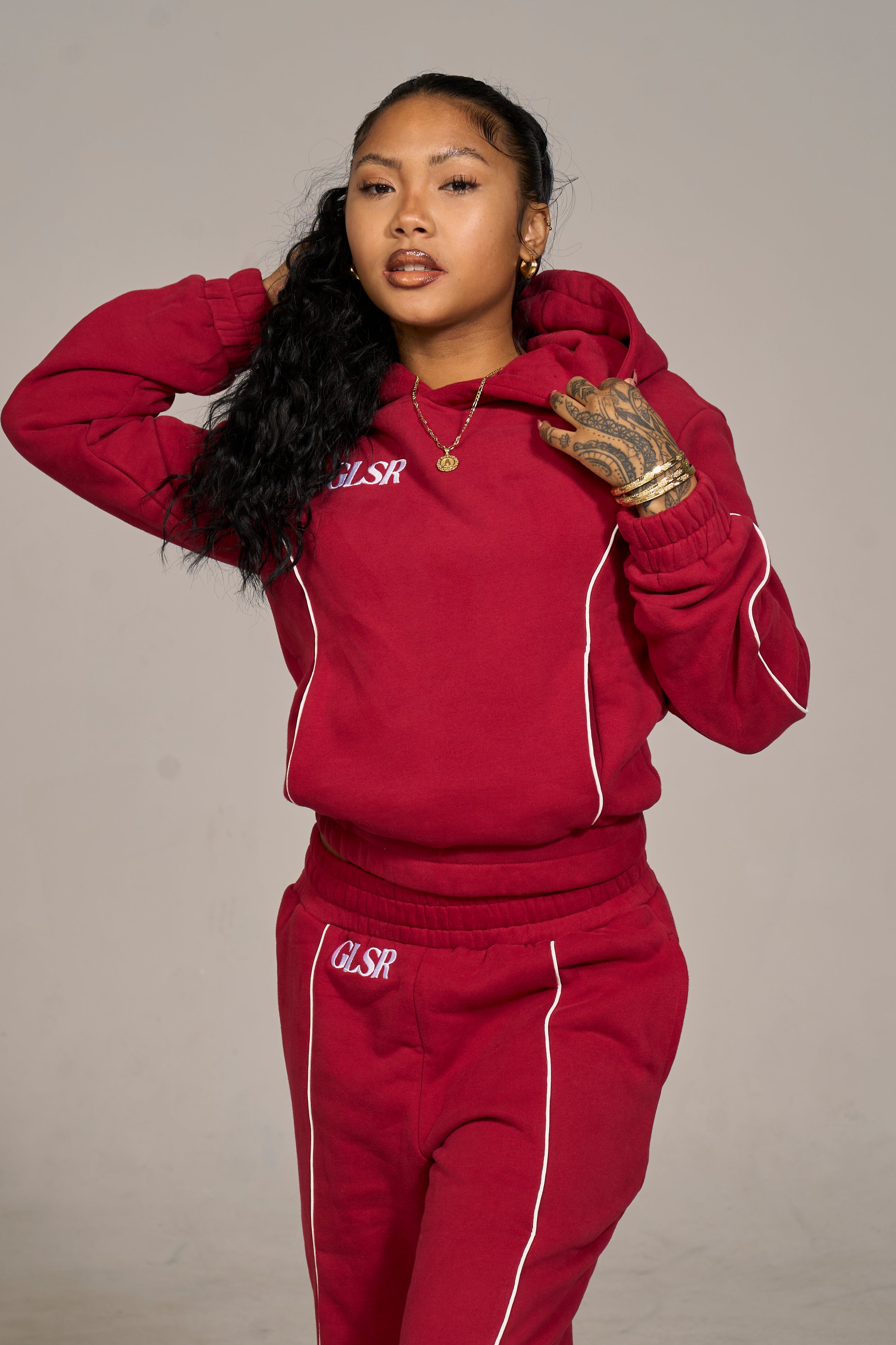 Girleisure Signature Red Fleece Hoodie