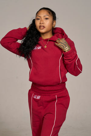 Girleisure Signature Red Fleece Hoodie