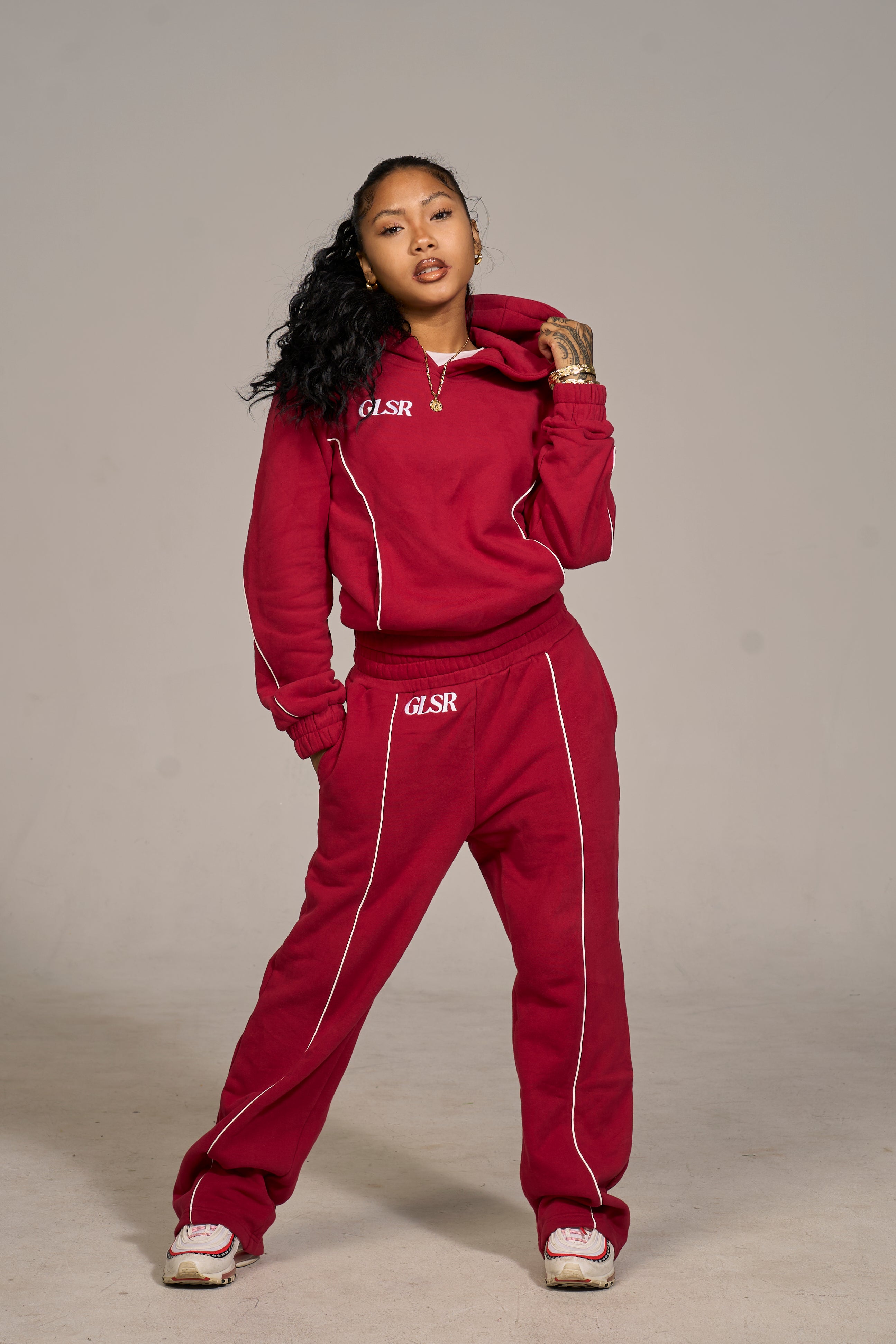Girleisure Signature Red Fleece Hoodie