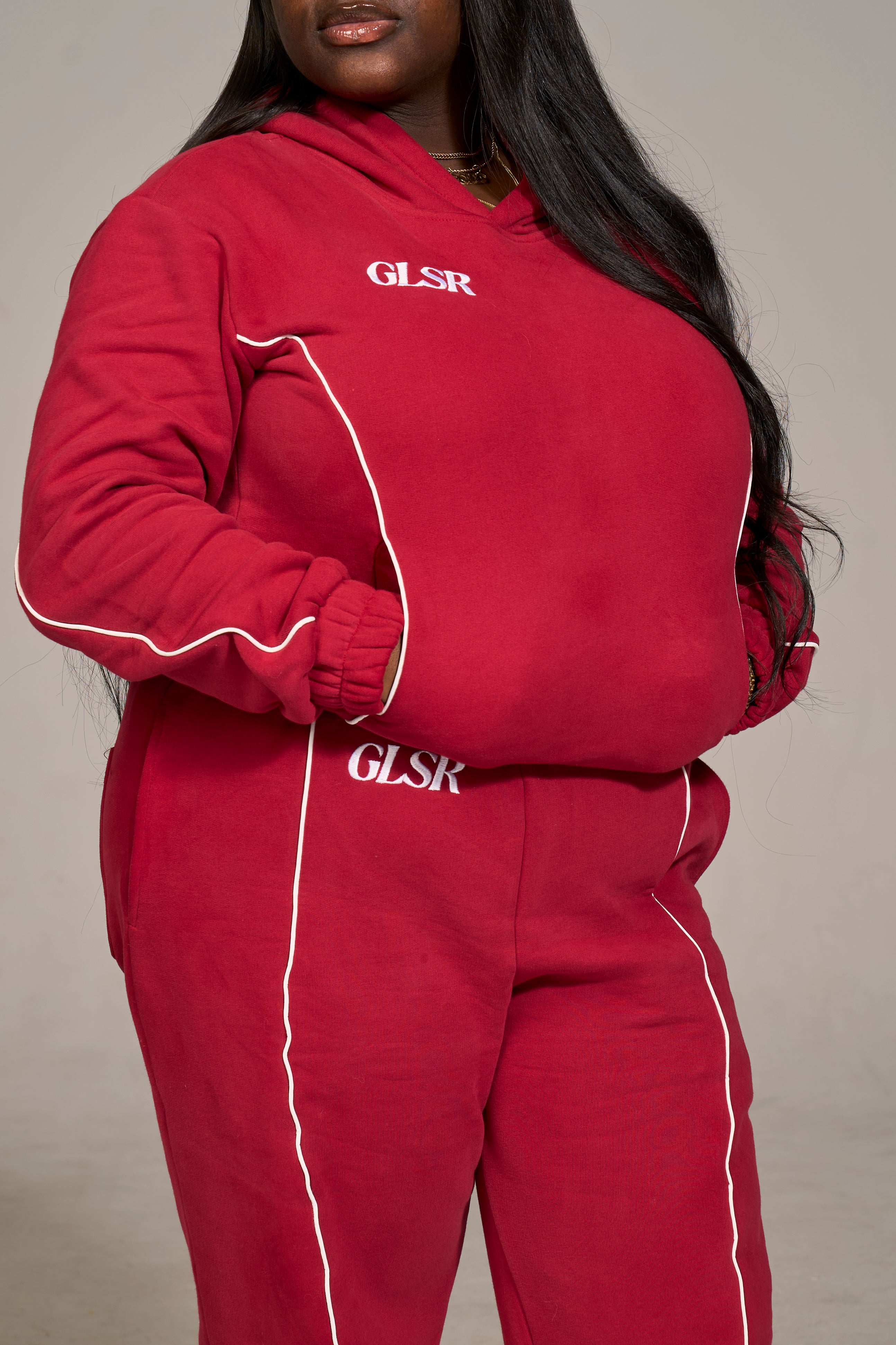 Girleisure Signature Red Fleece Hoodie