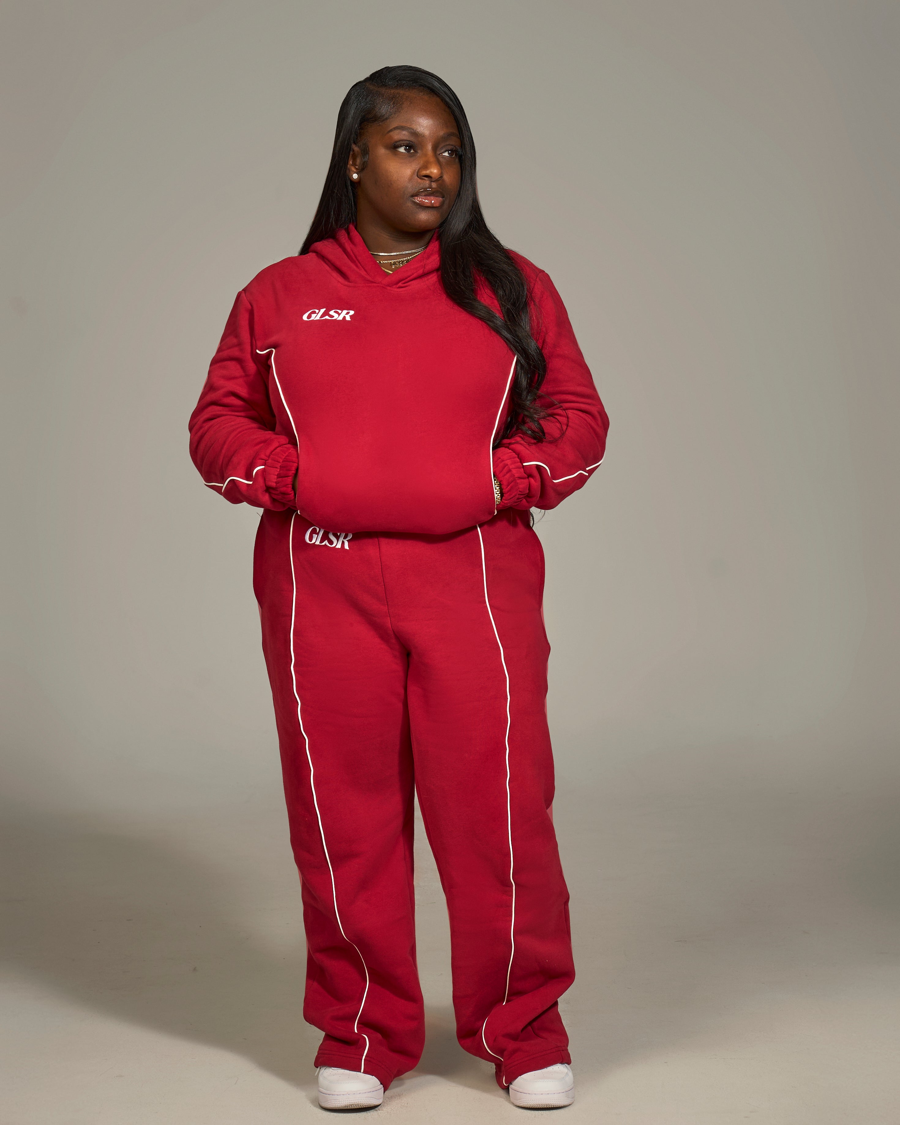 Girleisure Signature Red Fleece Hoodie