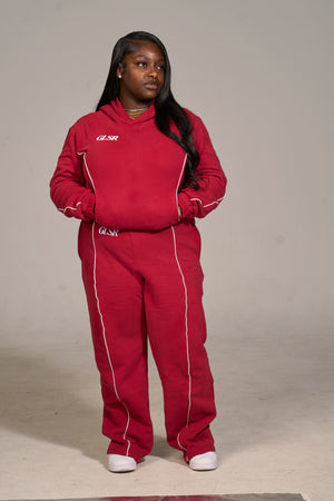 Girleisure Signature Red Fleece Hoodie