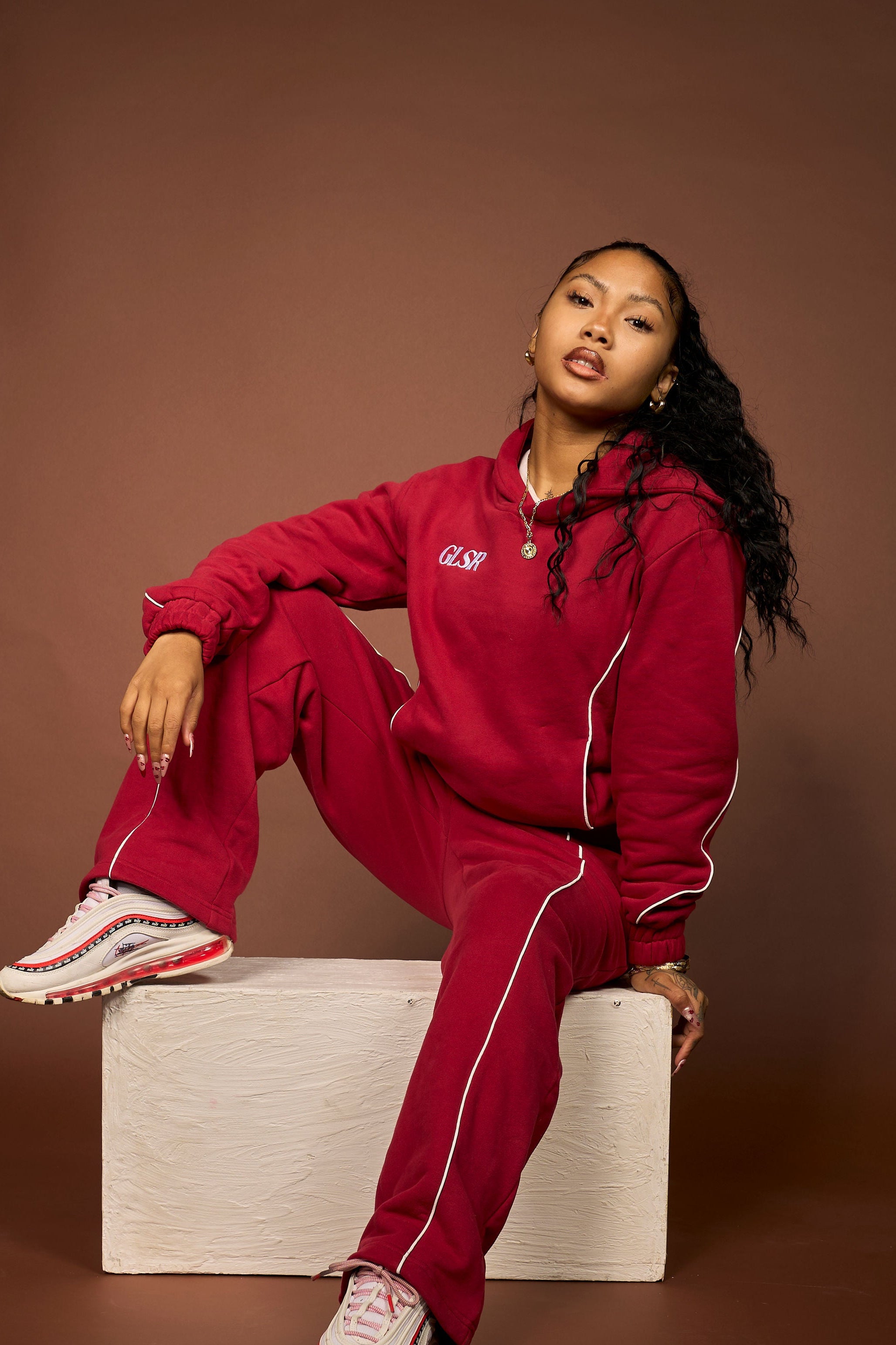 Girleisure Signature Red Fleece Bottoms
